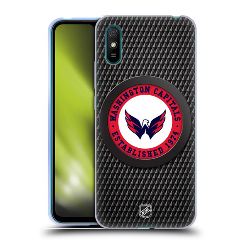 NHL Washington Capitals Puck Texture Soft Gel Case for Xiaomi Redmi 9A / Redmi 9AT