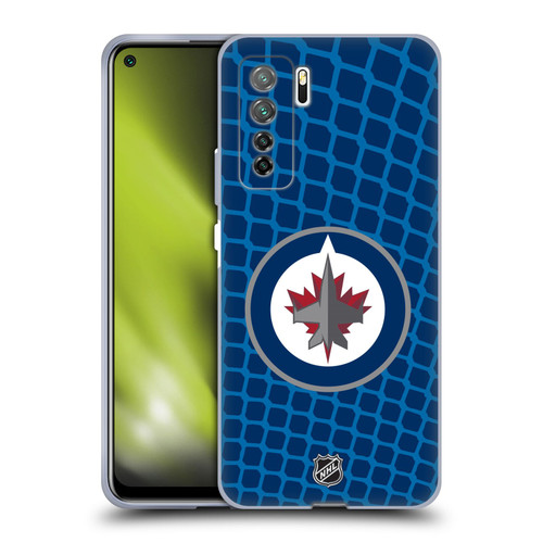 NHL Winnipeg Jets Net Pattern Soft Gel Case for Huawei Nova 7 SE/P40 Lite 5G