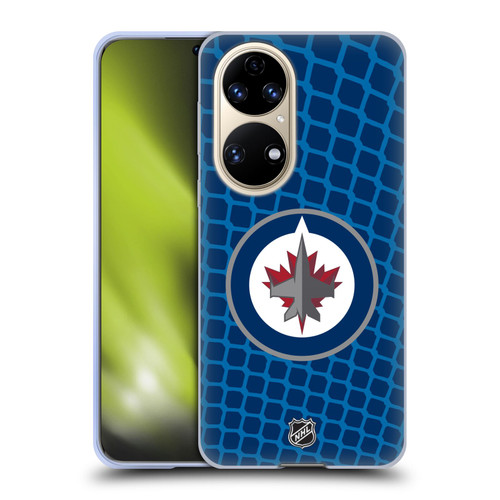NHL Winnipeg Jets Net Pattern Soft Gel Case for Huawei P50