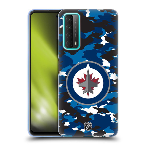 NHL Winnipeg Jets Camouflage Soft Gel Case for Huawei P Smart (2021)