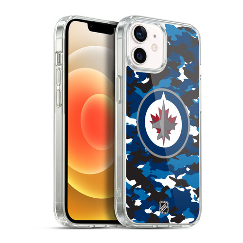 NHL Winnipeg Jets Camouflage Soft Gel Case for Apple iPhone 12 / iPhone 12 Pro & MagSafe