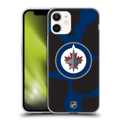 NHL Winnipeg Jets Cow Pattern Soft Gel Case for Apple iPhone 12 Mini