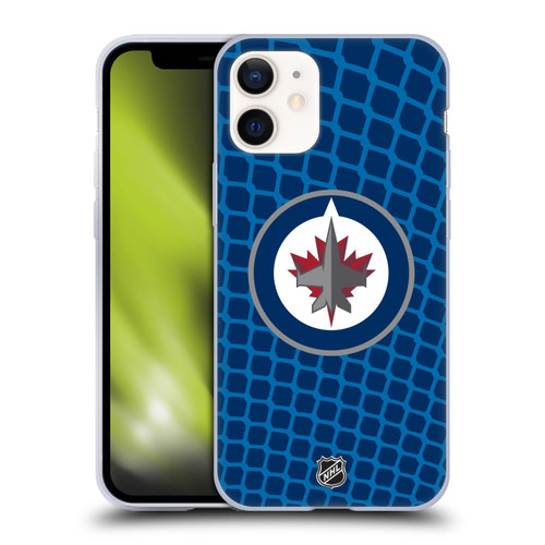 NHL Winnipeg Jets Net Pattern Soft Gel Case for Apple iPhone 12 Mini