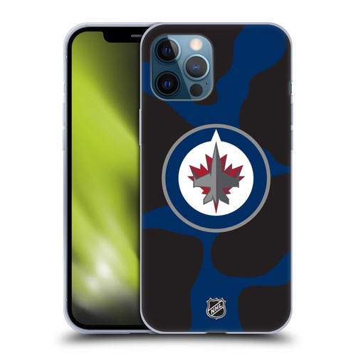 NHL Winnipeg Jets Cow Pattern Soft Gel Case for Apple iPhone 12 Pro Max