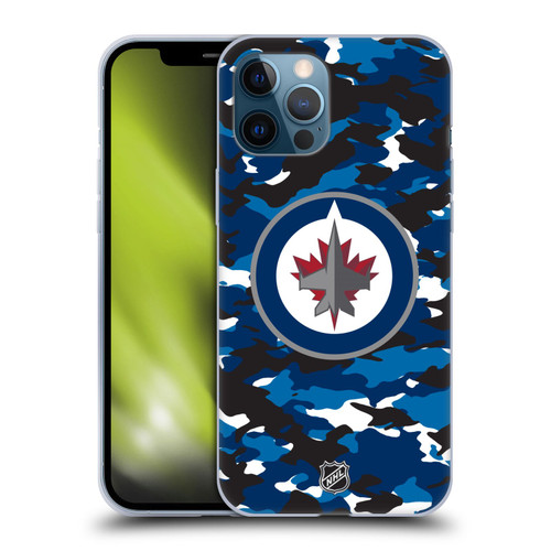 NHL Winnipeg Jets Camouflage Soft Gel Case for Apple iPhone 12 Pro Max
