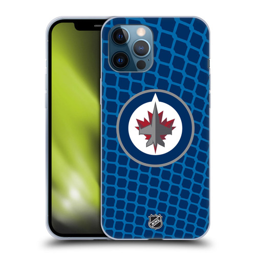 NHL Winnipeg Jets Net Pattern Soft Gel Case for Apple iPhone 12 Pro Max