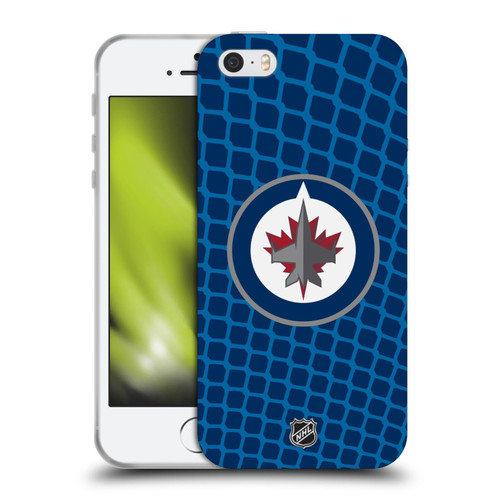 NHL Winnipeg Jets Net Pattern Soft Gel Case for Apple iPhone 5 / 5s / iPhone SE 2016