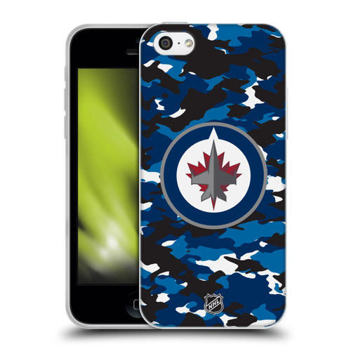 NHL Winnipeg Jets Camouflage Soft Gel Case for Apple iPhone 5c