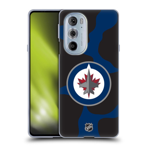 NHL Winnipeg Jets Cow Pattern Soft Gel Case for Motorola Edge X30