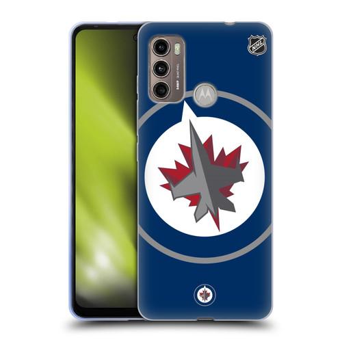 NHL Winnipeg Jets Oversized Soft Gel Case for Motorola Moto G60 / Moto G40 Fusion