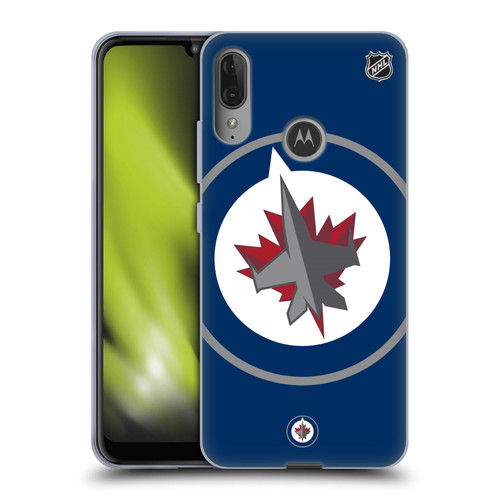 NHL Winnipeg Jets Oversized Soft Gel Case for Motorola Moto E6 Plus