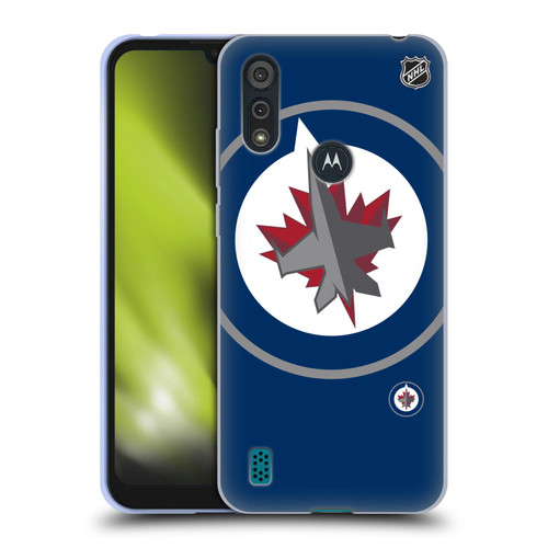 NHL Winnipeg Jets Oversized Soft Gel Case for Motorola Moto E6s (2020)
