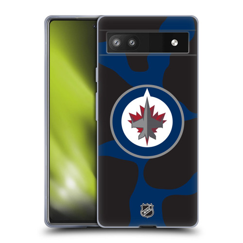 NHL Winnipeg Jets Cow Pattern Soft Gel Case for Google Pixel 6a