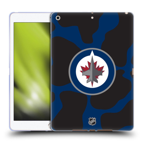 NHL Winnipeg Jets Cow Pattern Soft Gel Case for Apple iPad 10.2 2019/2020/2021