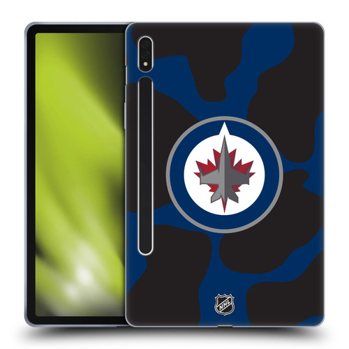 NHL Winnipeg Jets Cow Pattern Soft Gel Case for Samsung Galaxy Tab S8