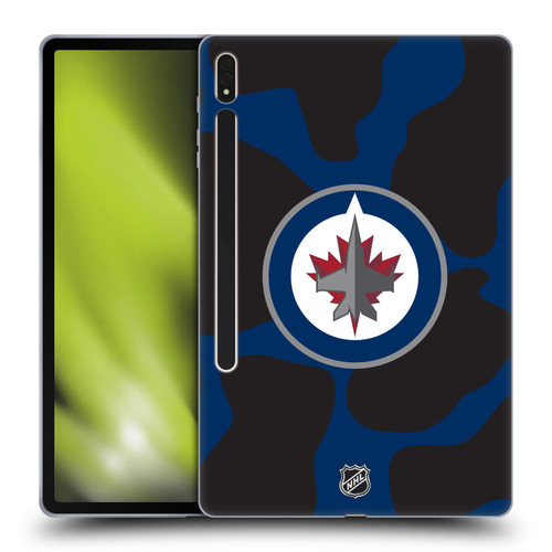 NHL Winnipeg Jets Cow Pattern Soft Gel Case for Samsung Galaxy Tab S8 Plus