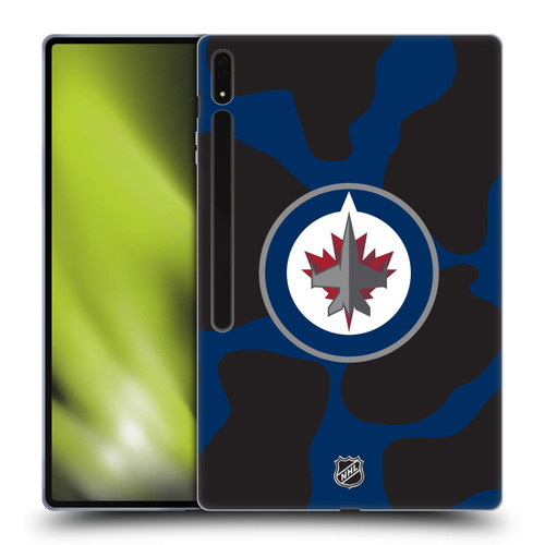 NHL Winnipeg Jets Cow Pattern Soft Gel Case for Samsung Galaxy Tab S8 Ultra