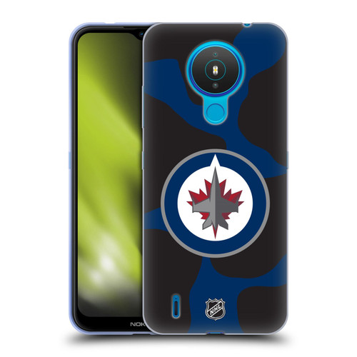 NHL Winnipeg Jets Cow Pattern Soft Gel Case for Nokia 1.4