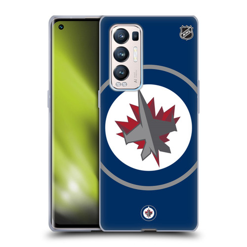 NHL Winnipeg Jets Oversized Soft Gel Case for OPPO Find X3 Neo / Reno5 Pro+ 5G