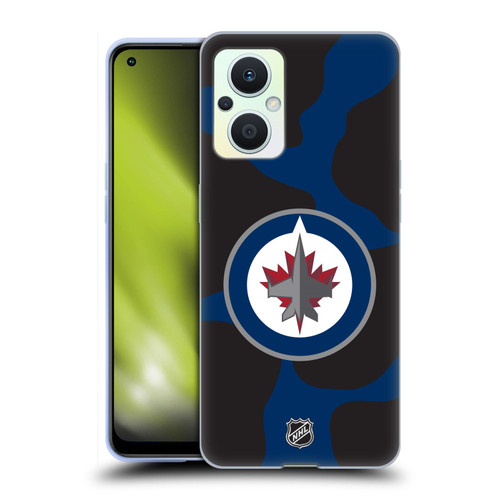 NHL Winnipeg Jets Cow Pattern Soft Gel Case for OPPO Reno8 Lite
