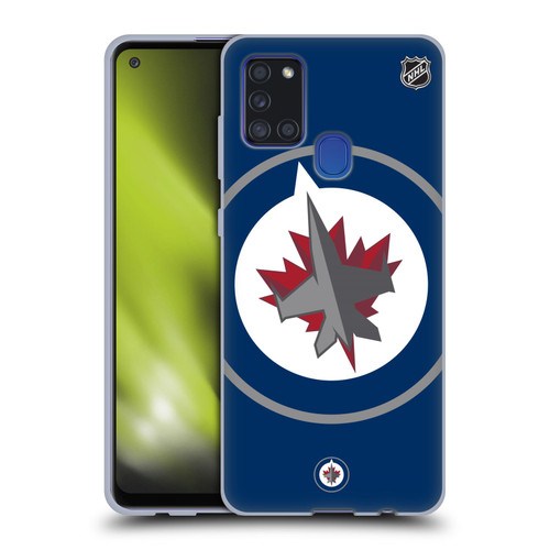 NHL Winnipeg Jets Oversized Soft Gel Case for Samsung Galaxy A21s (2020)