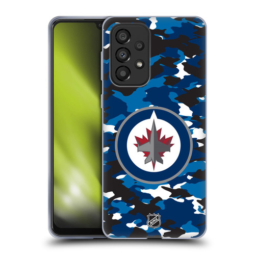 NHL Winnipeg Jets Camouflage Soft Gel Case for Samsung Galaxy A33 5G (2022)
