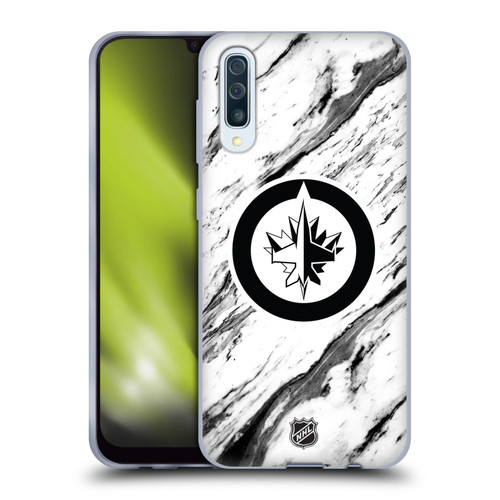 NHL Winnipeg Jets Marble Soft Gel Case for Samsung Galaxy A50/A30s (2019)