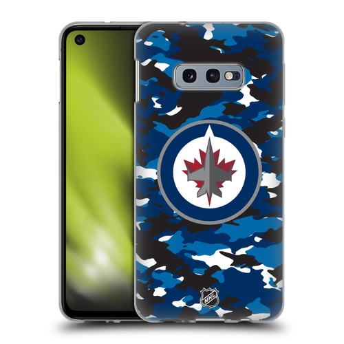 NHL Winnipeg Jets Camouflage Soft Gel Case for Samsung Galaxy S10e