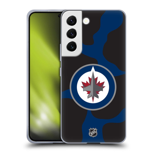 NHL Winnipeg Jets Cow Pattern Soft Gel Case for Samsung Galaxy S22 5G