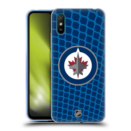 NHL Winnipeg Jets Net Pattern Soft Gel Case for Xiaomi Redmi 9A / Redmi 9AT