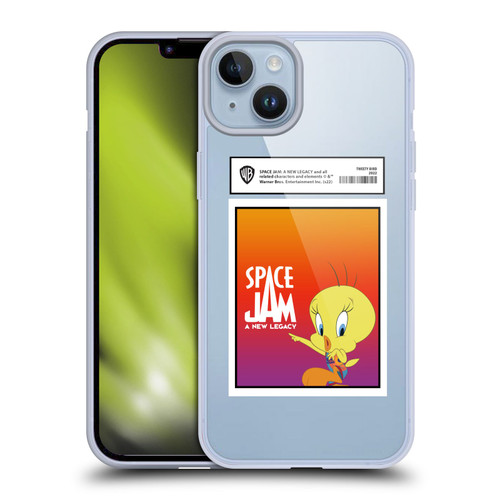 Space Jam: A New Legacy Graphics Tweety Bird Card Soft Gel Case for Apple iPhone 14 Plus & MagSafe