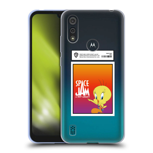 Space Jam: A New Legacy Graphics Tweety Bird Card Soft Gel Case for Motorola Moto E6s (2020)