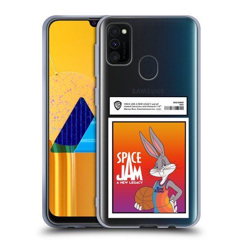 Space Jam: A New Legacy Graphics Bugs Bunny Card Soft Gel Case for Samsung Galaxy M30s (2019)/M21 (2020)