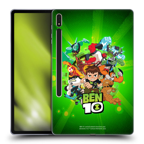 Ben 10: Animated Series Graphics Character Art Soft Gel Case for Samsung Galaxy Tab S8 Plus