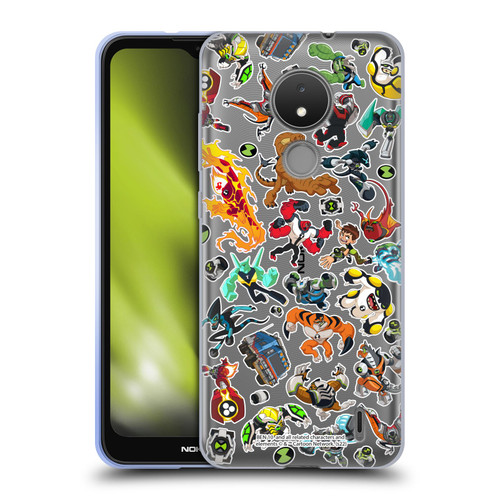 Ben 10: Animated Series Graphics Alien Pattern Soft Gel Case for Nokia C21