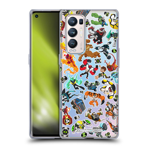 Ben 10: Animated Series Graphics Alien Pattern Soft Gel Case for OPPO Find X3 Neo / Reno5 Pro+ 5G