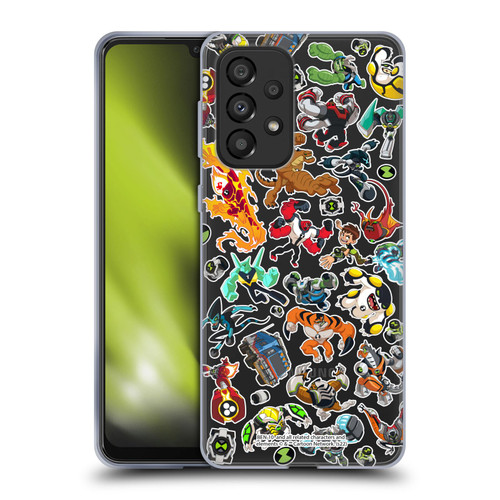 Ben 10: Animated Series Graphics Alien Pattern Soft Gel Case for Samsung Galaxy A33 5G (2022)
