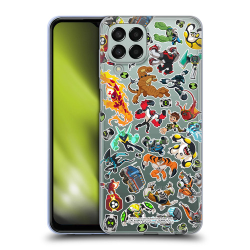 Ben 10: Animated Series Graphics Alien Pattern Soft Gel Case for Samsung Galaxy M33 (2022)