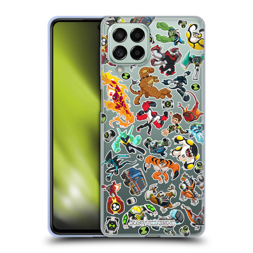 Ben 10: Animated Series Graphics Alien Pattern Soft Gel Case for Samsung Galaxy M53 (2022)