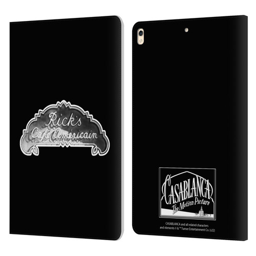 Casablanca Graphics Rick's Cafe Leather Book Wallet Case Cover For Apple iPad Pro 10.5 (2017)