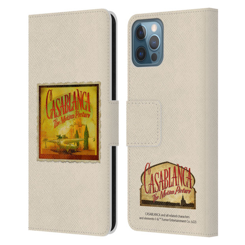 Casablanca Graphics Poster Leather Book Wallet Case Cover For Apple iPhone 12 / iPhone 12 Pro