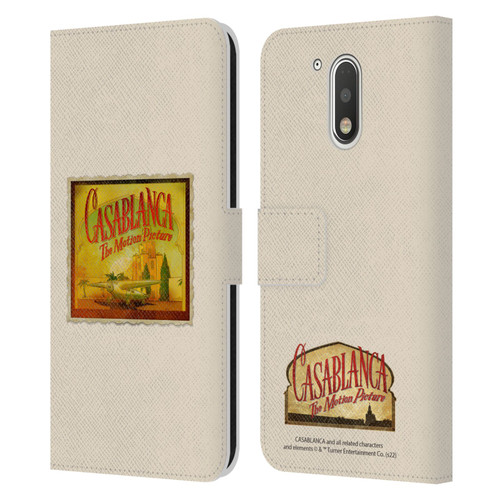 Casablanca Graphics Poster Leather Book Wallet Case Cover For Motorola Moto G41