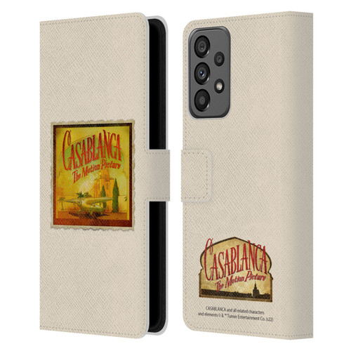 Casablanca Graphics Poster Leather Book Wallet Case Cover For Samsung Galaxy A73 5G (2022)