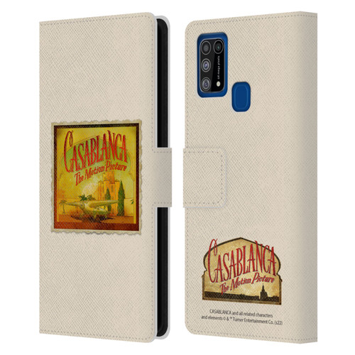 Casablanca Graphics Poster Leather Book Wallet Case Cover For Samsung Galaxy M31 (2020)