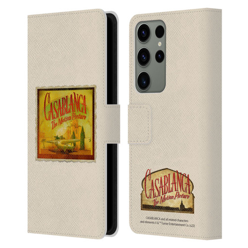 Casablanca Graphics Poster Leather Book Wallet Case Cover For Samsung Galaxy S23 Ultra 5G