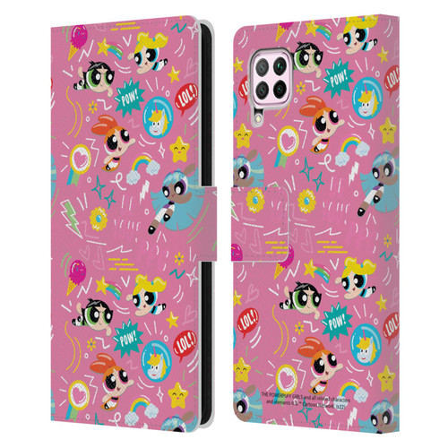 The Powerpuff Girls Graphics Icons Leather Book Wallet Case Cover For Huawei Nova 6 SE / P40 Lite