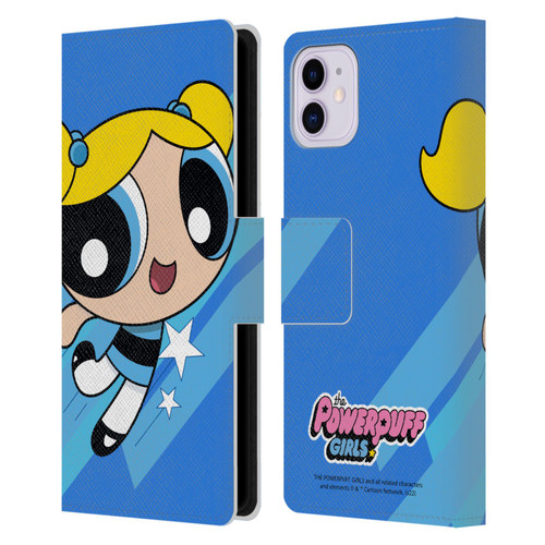 The Powerpuff Girls Graphics Bubbles Leather Book Wallet Case Cover For Apple iPhone 11