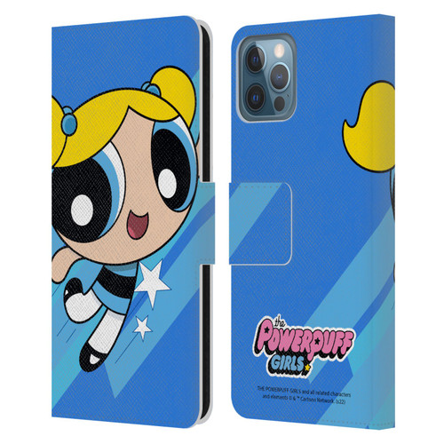 The Powerpuff Girls Graphics Bubbles Leather Book Wallet Case Cover For Apple iPhone 12 / iPhone 12 Pro