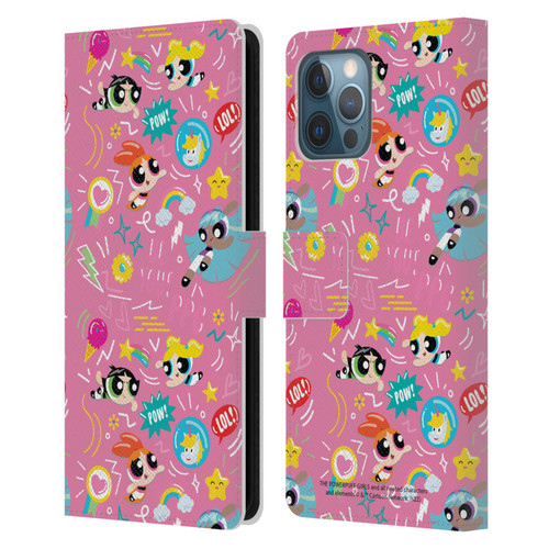 The Powerpuff Girls Graphics Icons Leather Book Wallet Case Cover For Apple iPhone 12 Pro Max