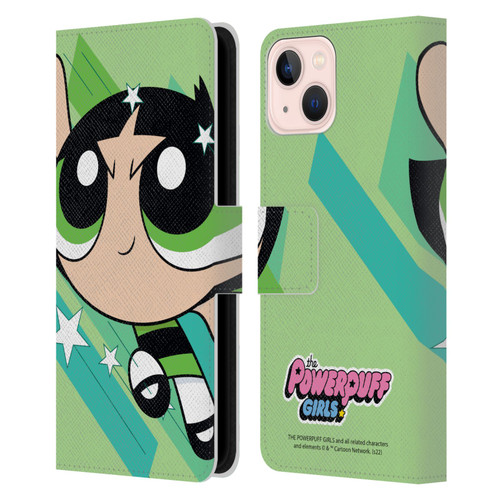 The Powerpuff Girls Graphics Buttercup Leather Book Wallet Case Cover For Apple iPhone 13